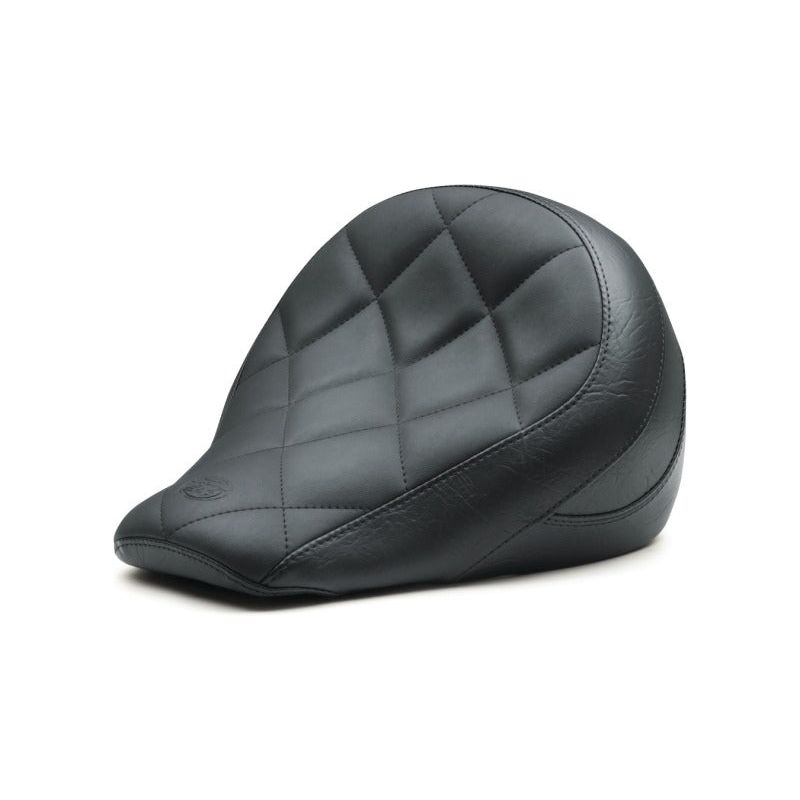 Mustang 18-21 Indian Scout Bobber Standard Touring Solo Seat Diamond Stitch - Black
