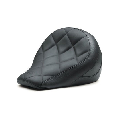 Mustang 18-21 Indian Scout Bobber Standard Touring Solo Seat Diamond Stitch - Black