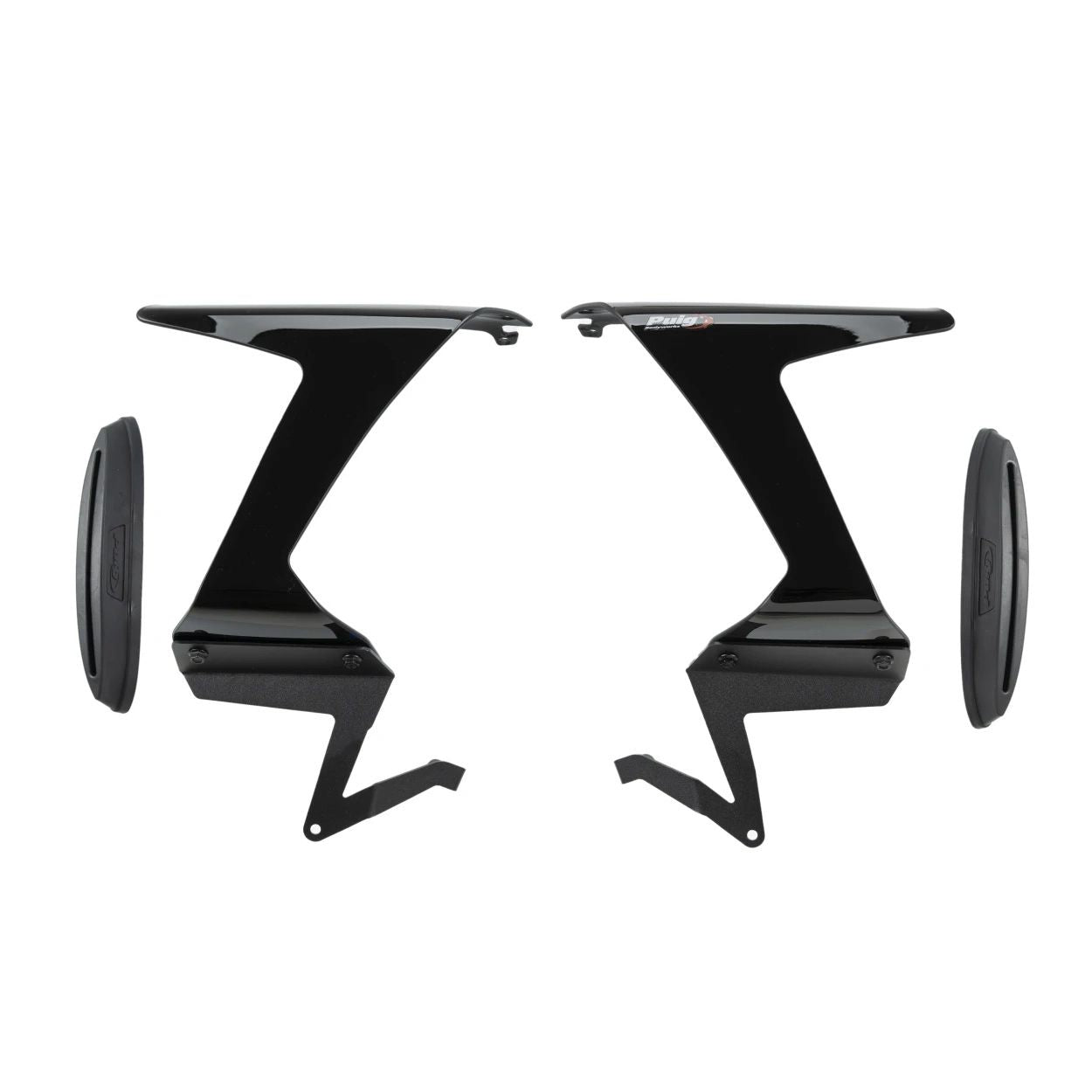 Race Side Spoilers Black Kaw