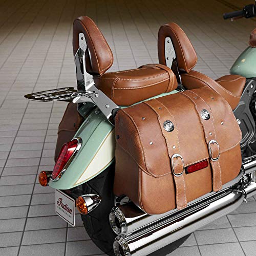 Indian Motorcycle Sissy Bar 12-Inch for Passenger, Chrome, Steel, Fits Specific Scout, Scout Sixty Models and More, Quick Release Technology, Easy Install, for Comfort and Support - 2880232-156