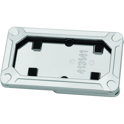 Kuryakyn Nova Side Mount License Plate Frame Gloss Chrome