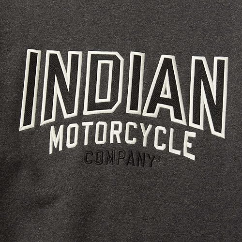 Indian Motorcycle Men's Colorblock Marl Zip Thru, Gray - 3XL - 283341214
