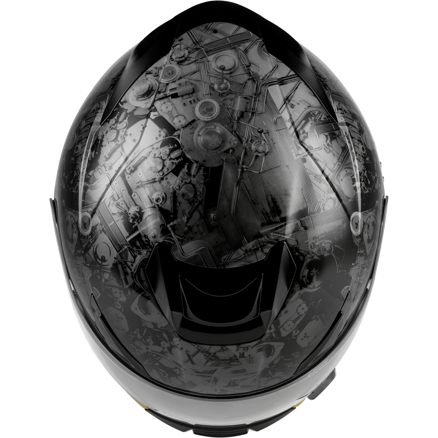 Sentinel Mech Helmet Black/Grey/Gold Md