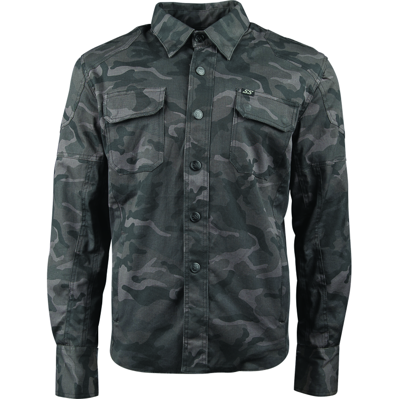 Speed and Strength Call to Arms Moto Shirt Camouflage - Small