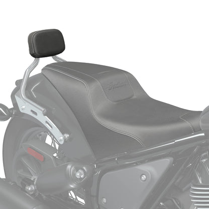 Indian Motorcycle Syndicate Low Profile Passenger Backrest Pad, Gray - 2890036-VBB