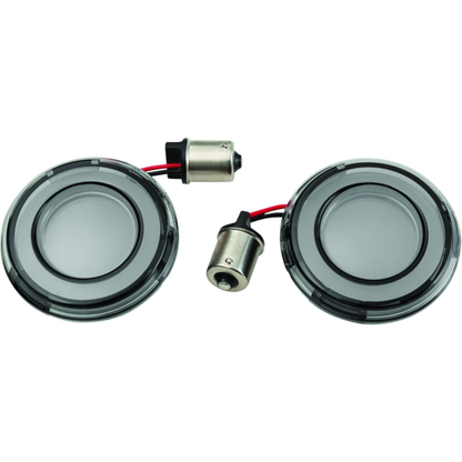 Kuryakyn Tracer L.E.D. Front Turn Signal Insert, Red Light, Smoke Lens 1156