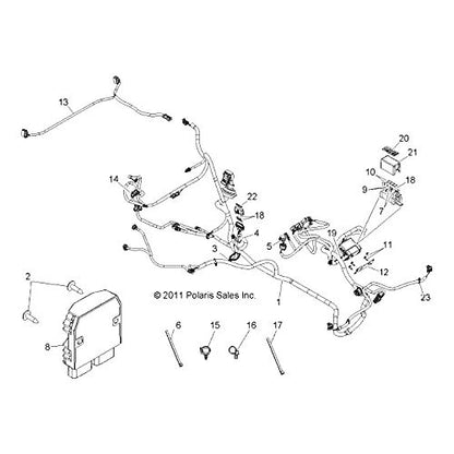 Polaris RZR EPS Chassis Harness, Genuine OEM Part 2411766, Qty 1