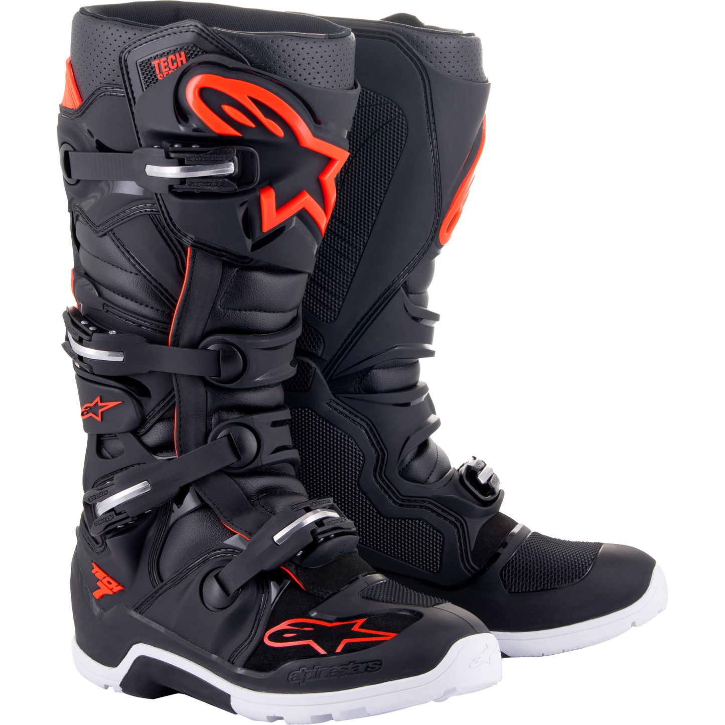 Tech 7 Enduro Boots Black/Red Fluo Sz 9