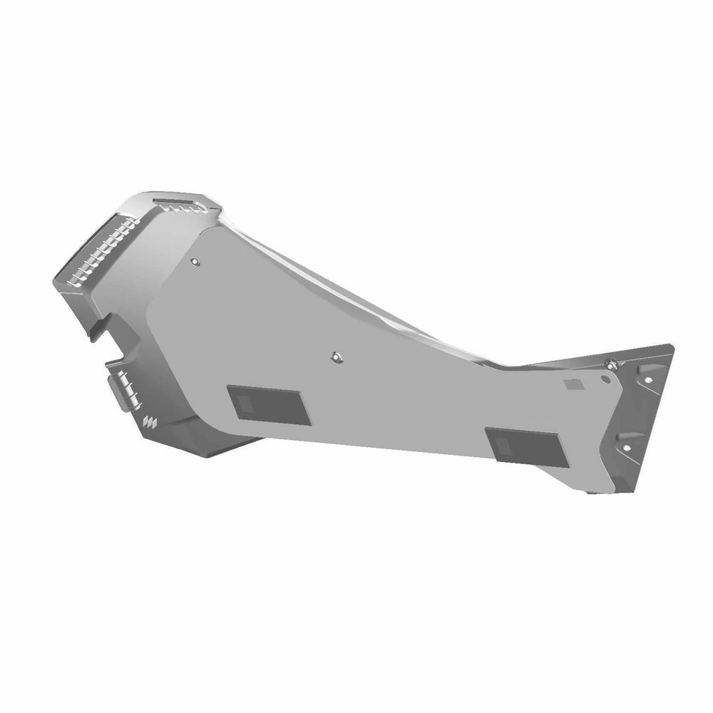 Polaris ATV Shield Panel Assembly, Right, Turbo Silver, Genuine OEM Part 2636444-402, Qty 1