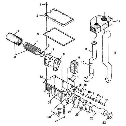 Polaris ATV Air Intake Cover Seal, Genuine OEM Part 5410996, Qty 1