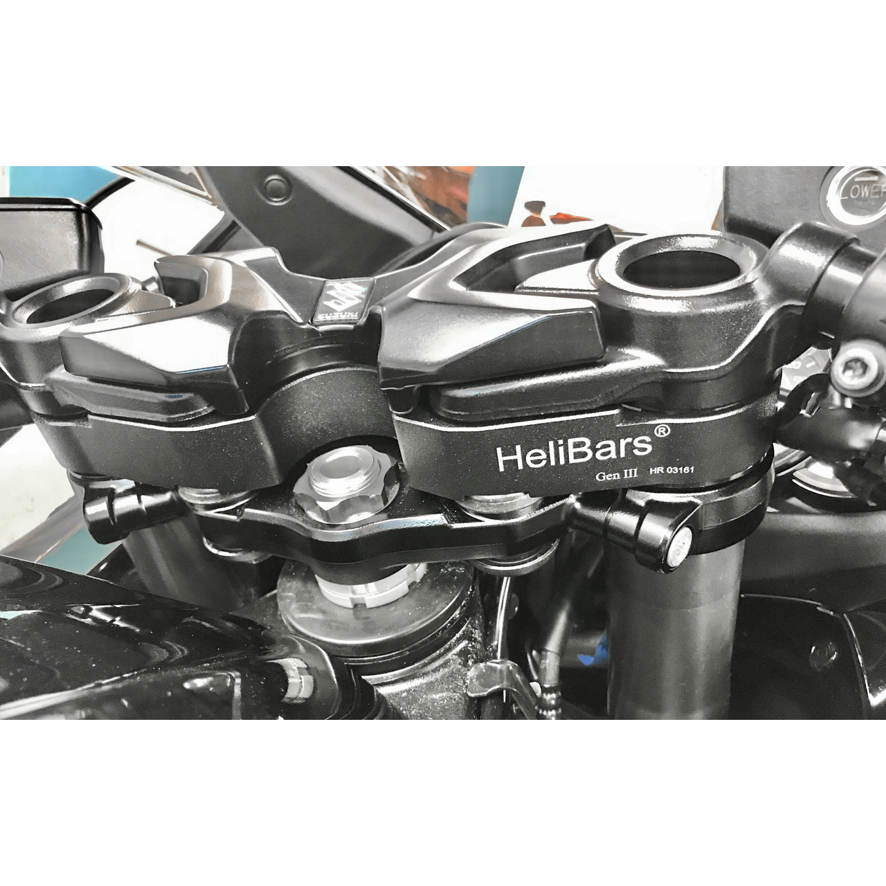 Handlebar Risers Black Suz