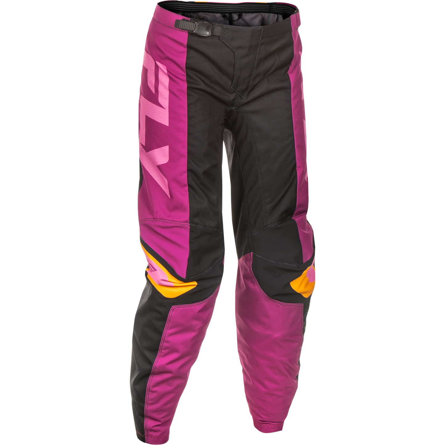Women's F 16 Pants Black/Mauve/Yellow Sz 11/12