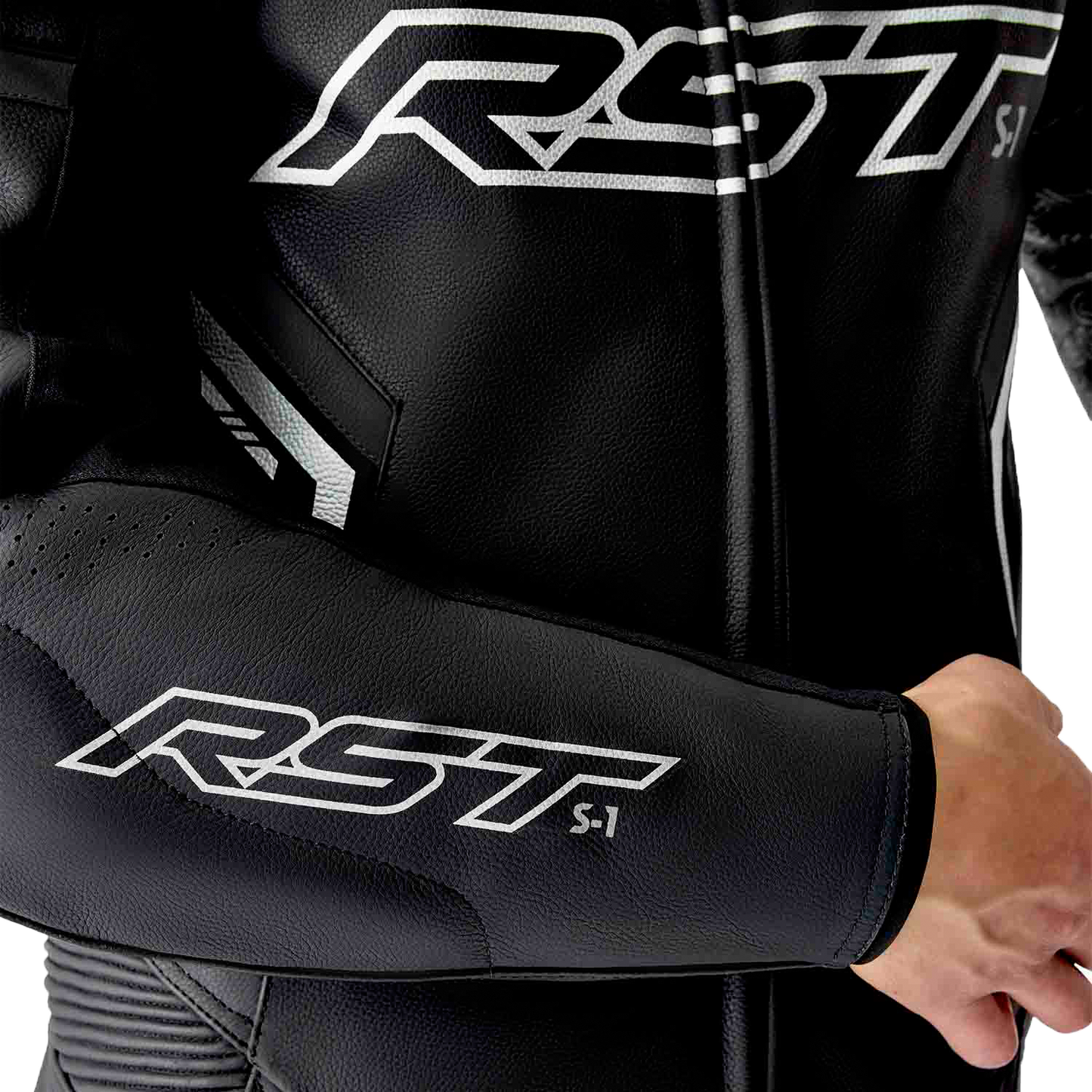 S1 D3o Suit Blk/Whi Leather 3x