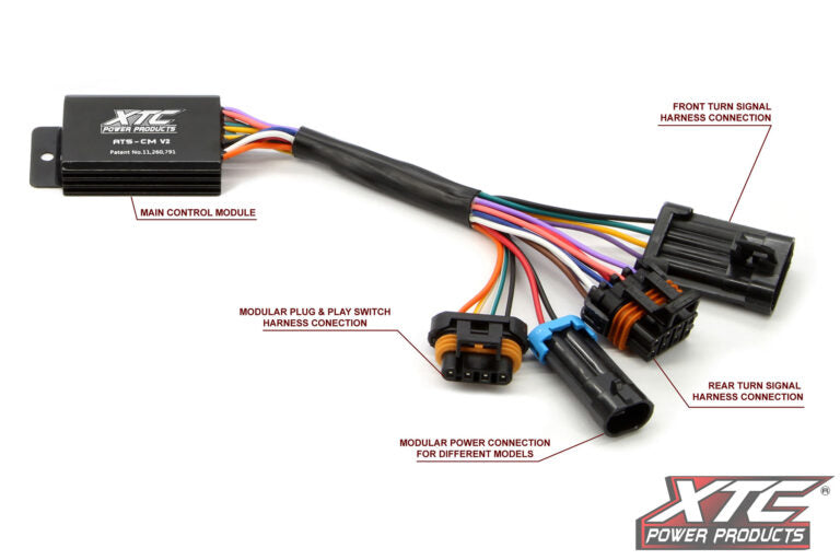 Auto Turn Signal Kit W/ Billet Lever And Front Drl Lights Pol