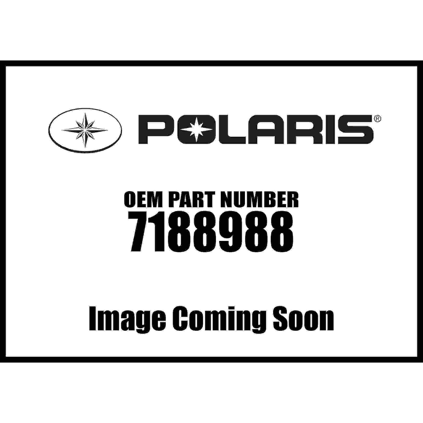 Polaris ATV Decal-RR.FNDR,TOP,RH, Genuine OEM Part 7188988, Qty 1