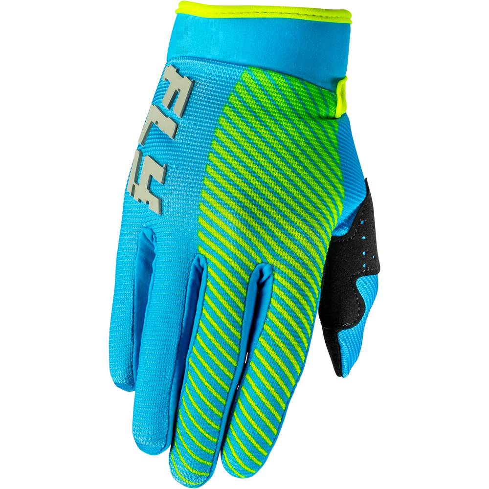Youth F 16 Gloves Blue/Hi Vis Ys