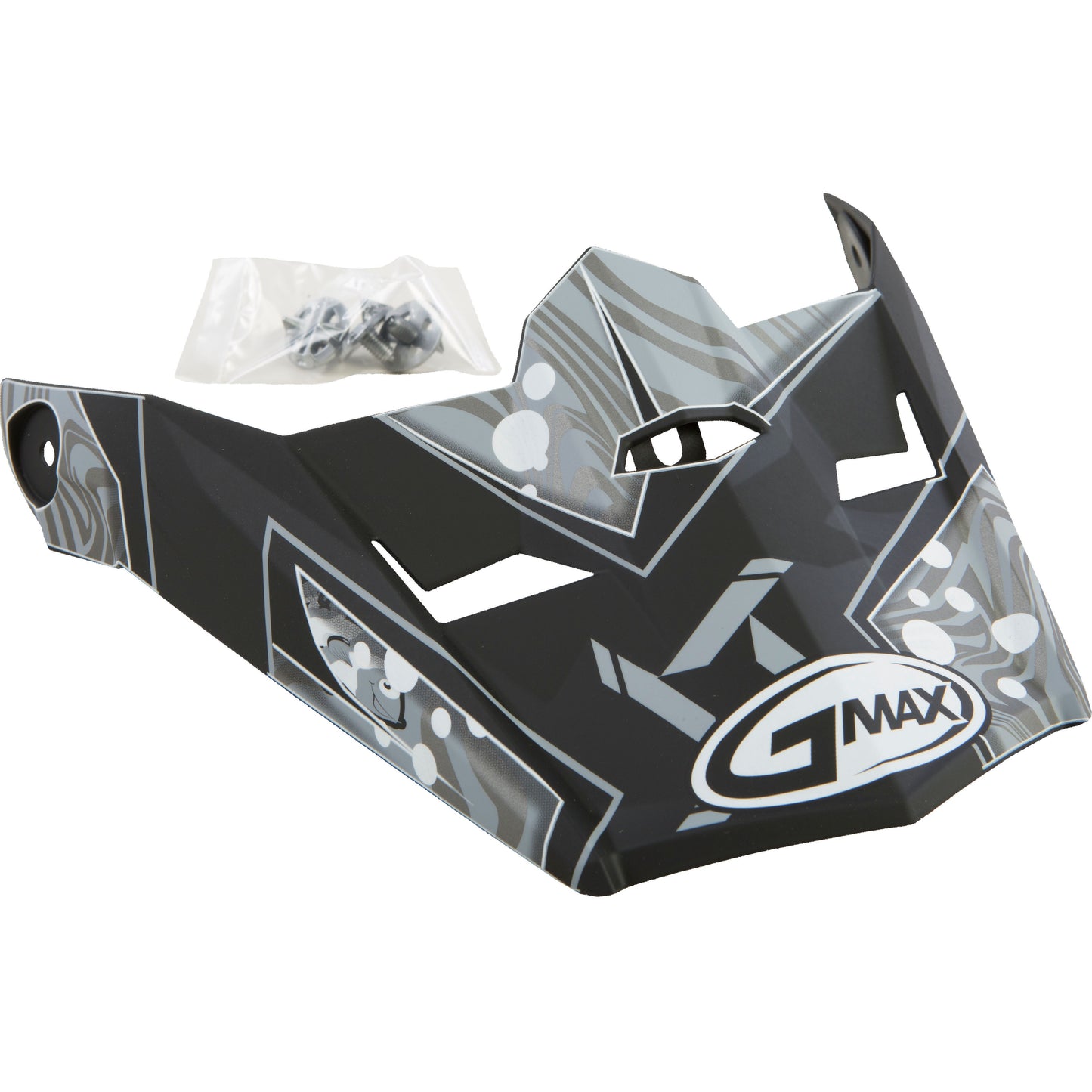 Visor W/Screws Hooper Mx 46y Matte Black/Dark Silver Ys Yl