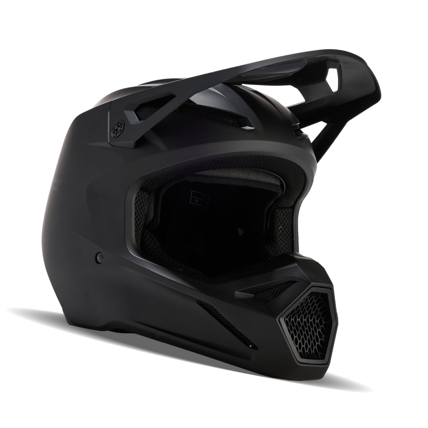 Fox Racing V1 MOTOCROSS HELMET, MATTE BLACK, X-Small