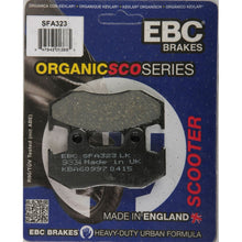 Brake Pads Sfa323 Organic