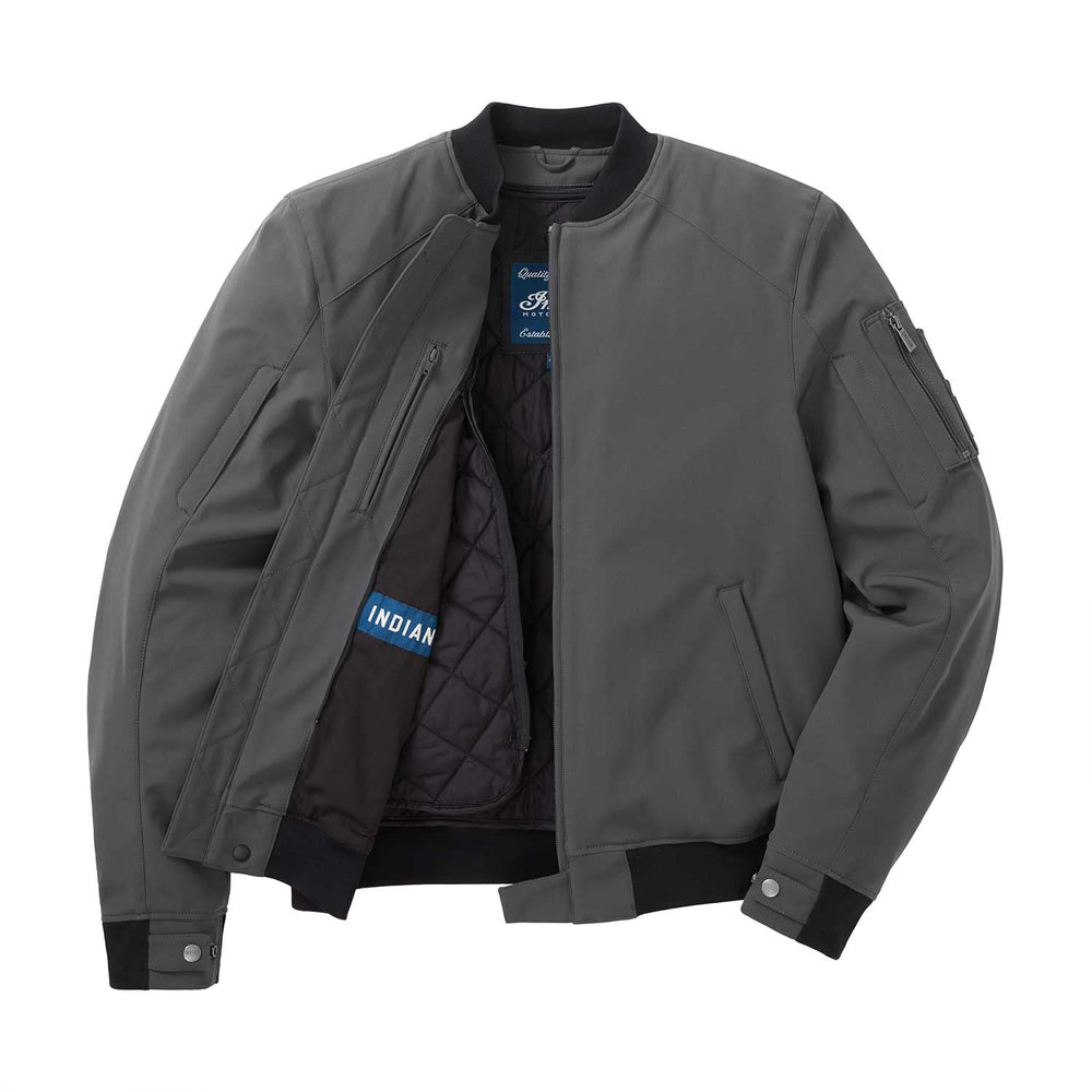 
                      
                        Indian Motorcycle Men's Detroit Bomber Jacket, Gray - XL - 286263609
                      
                    