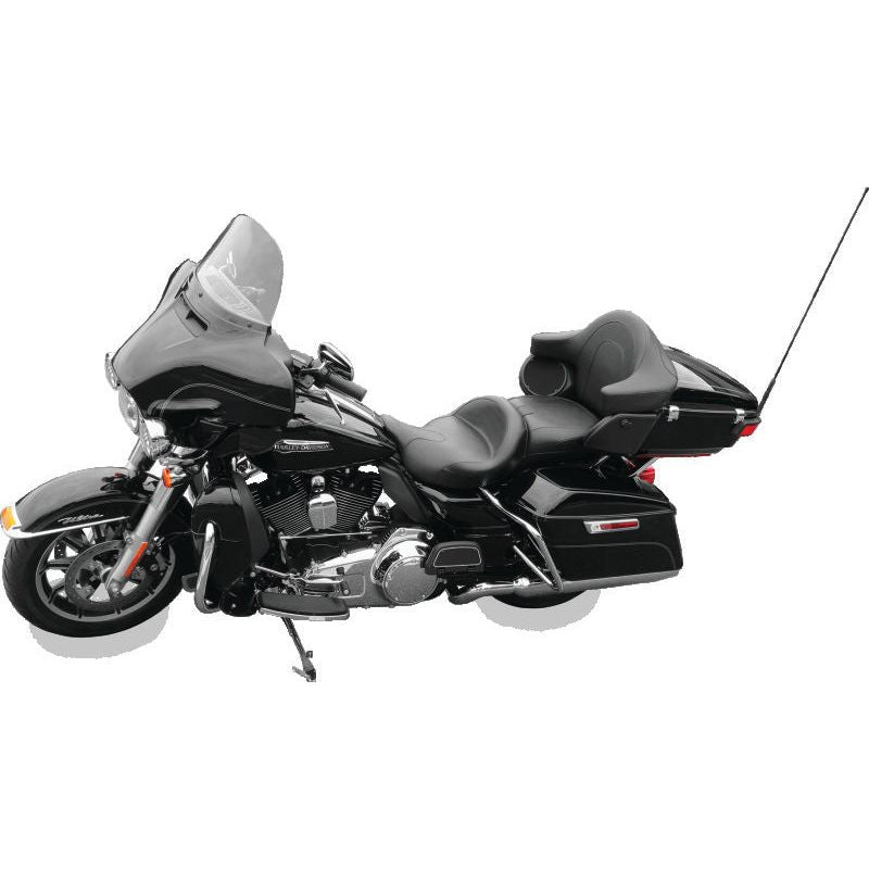 Mustang 08-21 Harley Electra Glide,Rd Glide,Rd King,Str Glide Touring Summit 1PC Seat - Black