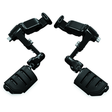 Kuryakyn Ergo III Adjustable Mount With Trident Dually ISO Pegs Gloss Black