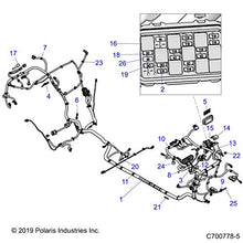 Polaris RZR Chassis Harness, MP, LV, AUD, [incl All], Genuine OEM Part 2415040, Qty 1