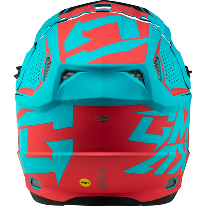 Mx 96 502 Helmet Matte Blue/Red  Lg