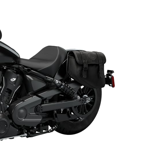 Indian Motorcycle Saddle Bag Left-Hand for Specific Scout Models, Black Waterproof Motorcycle Side Bag, Powersports Saddle Bags for Motorcycle Storage, Qty 1-2890283-VBA