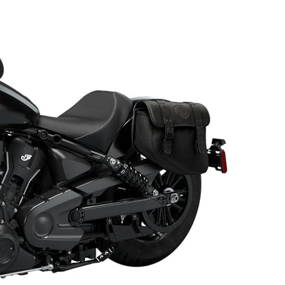 Indian Motorcycle Saddle Bag Left-Hand for Specific Scout Models, Black Waterproof Motorcycle Side Bag, Powersports Saddle Bags for Motorcycle Storage, Qty 1-2890283-VBA