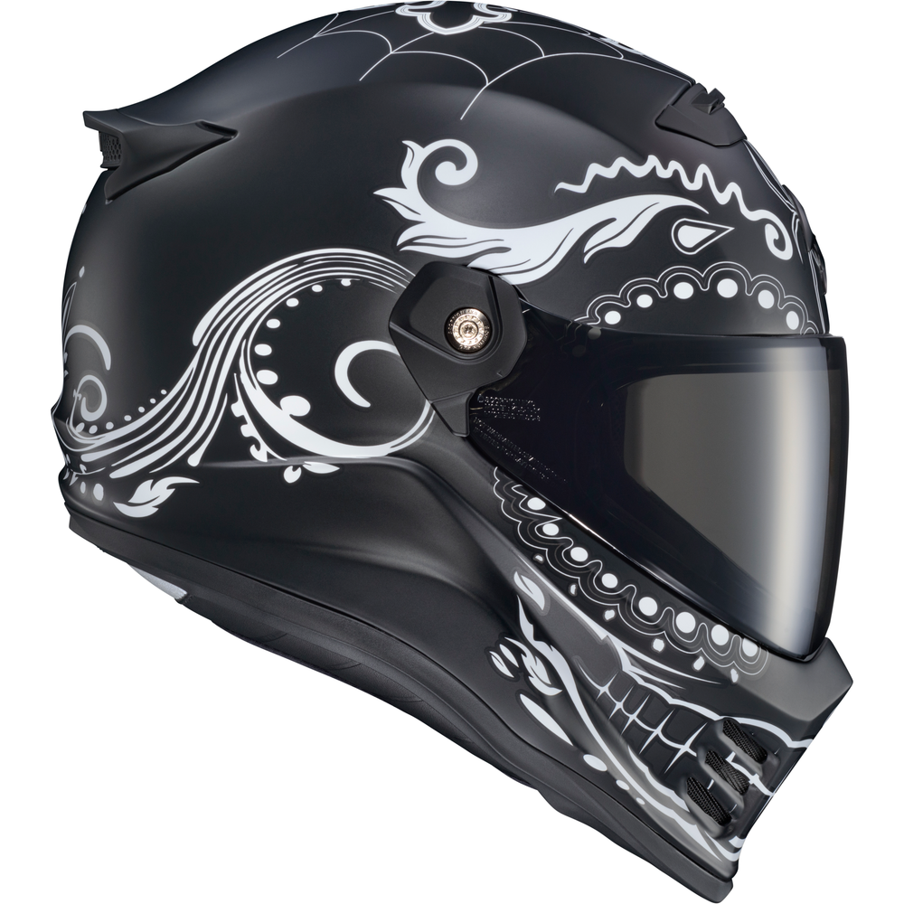 Covert Fx Full Face Helmet El Malo White/Matte Black Lg
