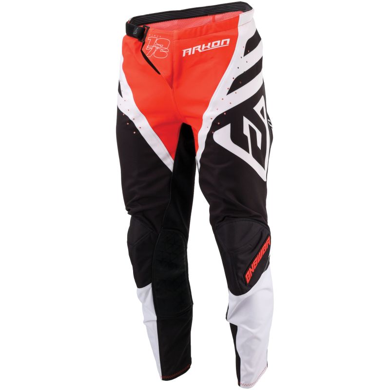 Answer 25 Arkon Nitrus Pants Red/Black/White Youth Size - 18