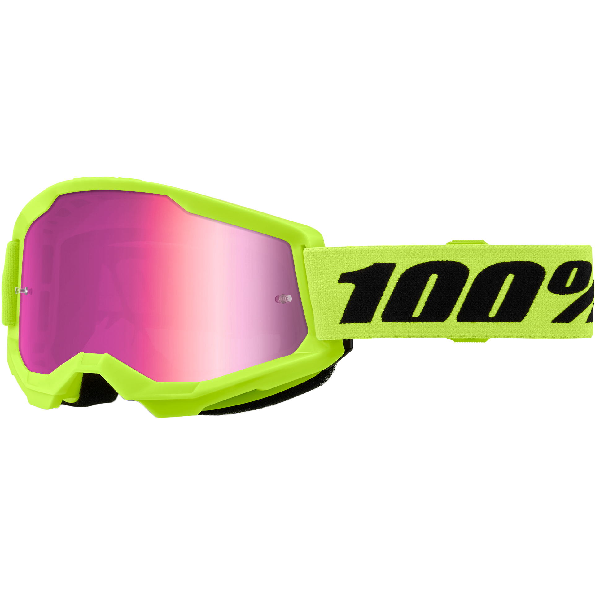 Strata 2 Goggle Neon Yellow Mirror Pink Lens