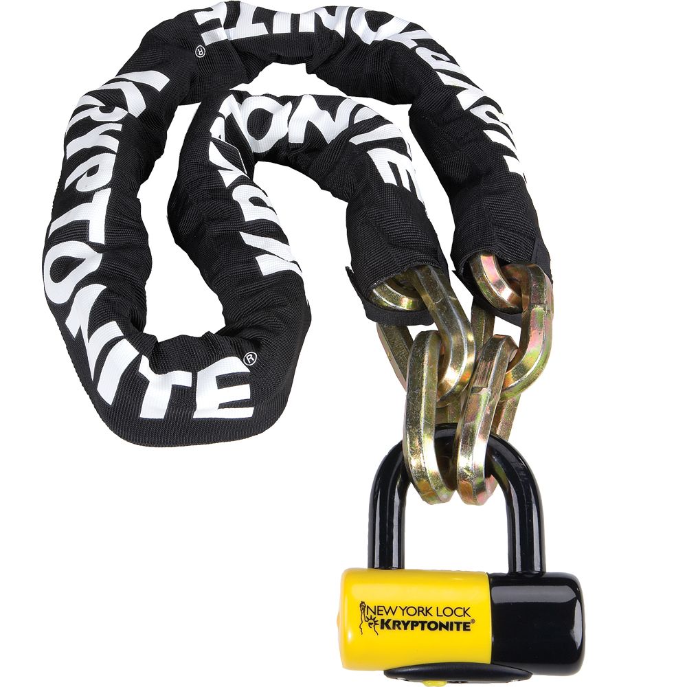 Ny Faghettaboudit Chain/Disc Lock 5ft Black/Yellow
