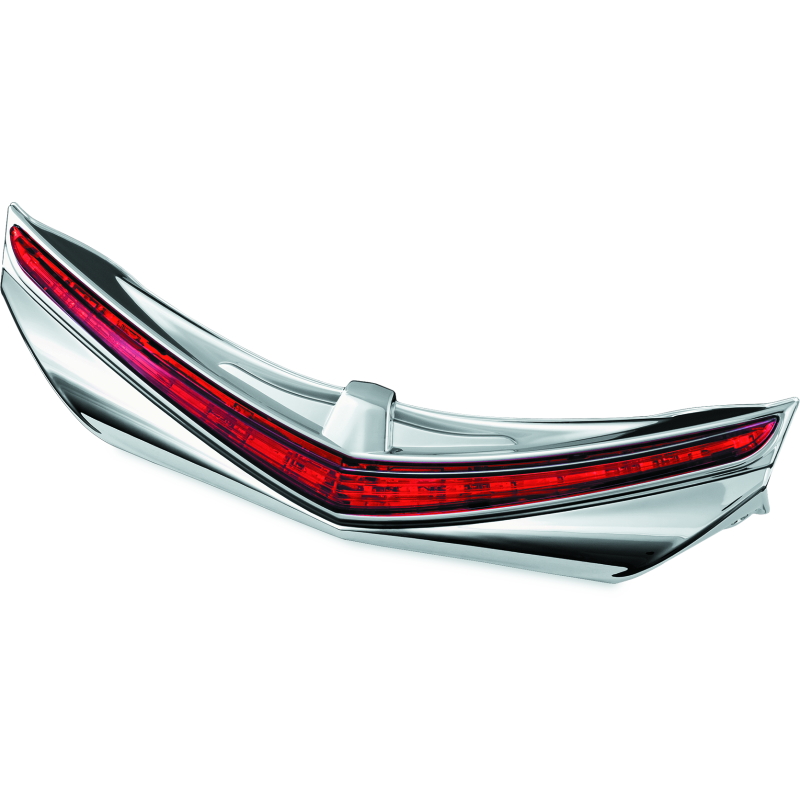 Kuryakyn L.E.D. Rear Fender Tip 12-17 GL1800 Chrome Red Lens