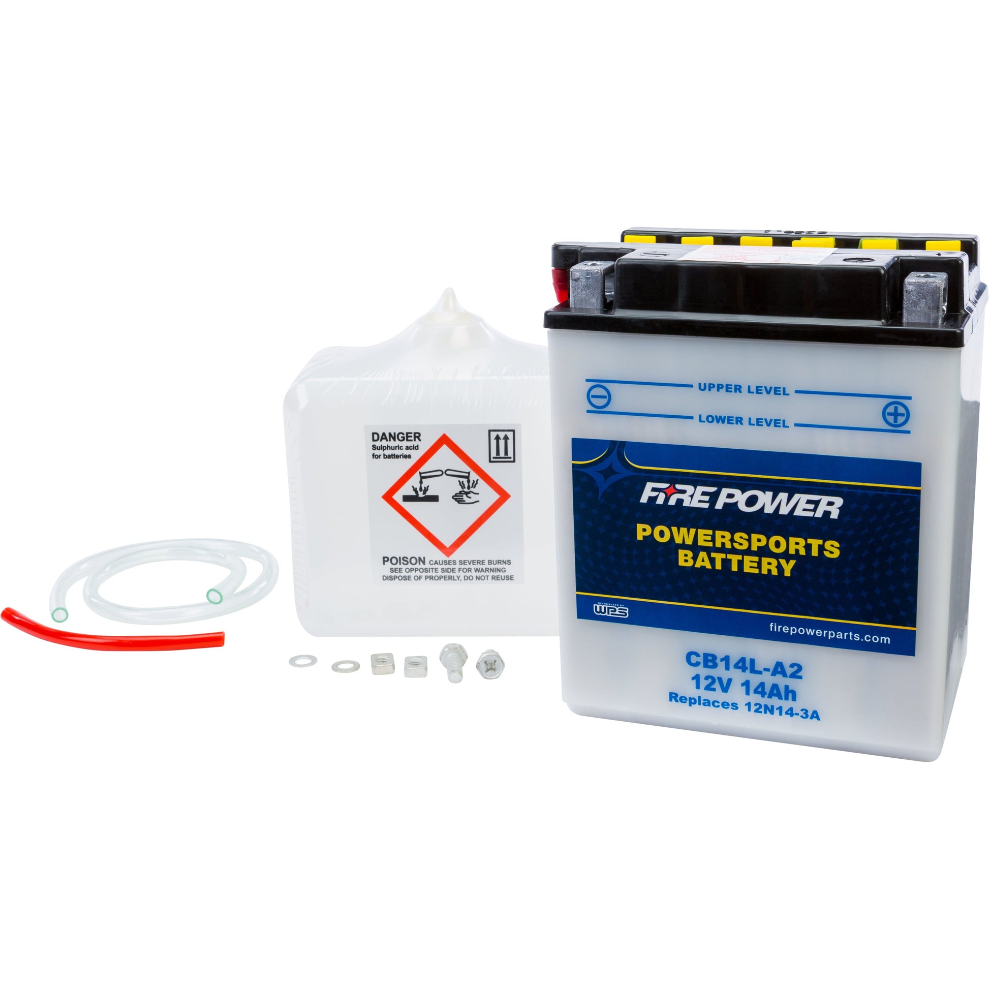 Battery W/Acid Cb14l A2 12v Heavy Duty