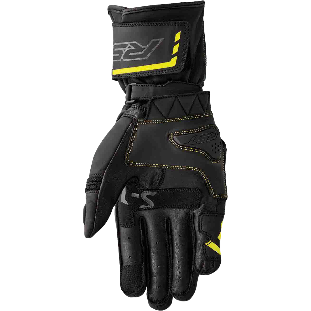 S1 Glove Blk/Flo Yel Leather Xl