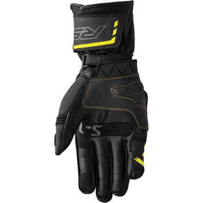 S1 Glove Blk/Flo Yel Leather Md