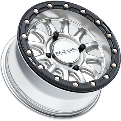 Alpha Hyper Wheel 4/156 Hyper Silver/Blk 15x7 (+10mm)