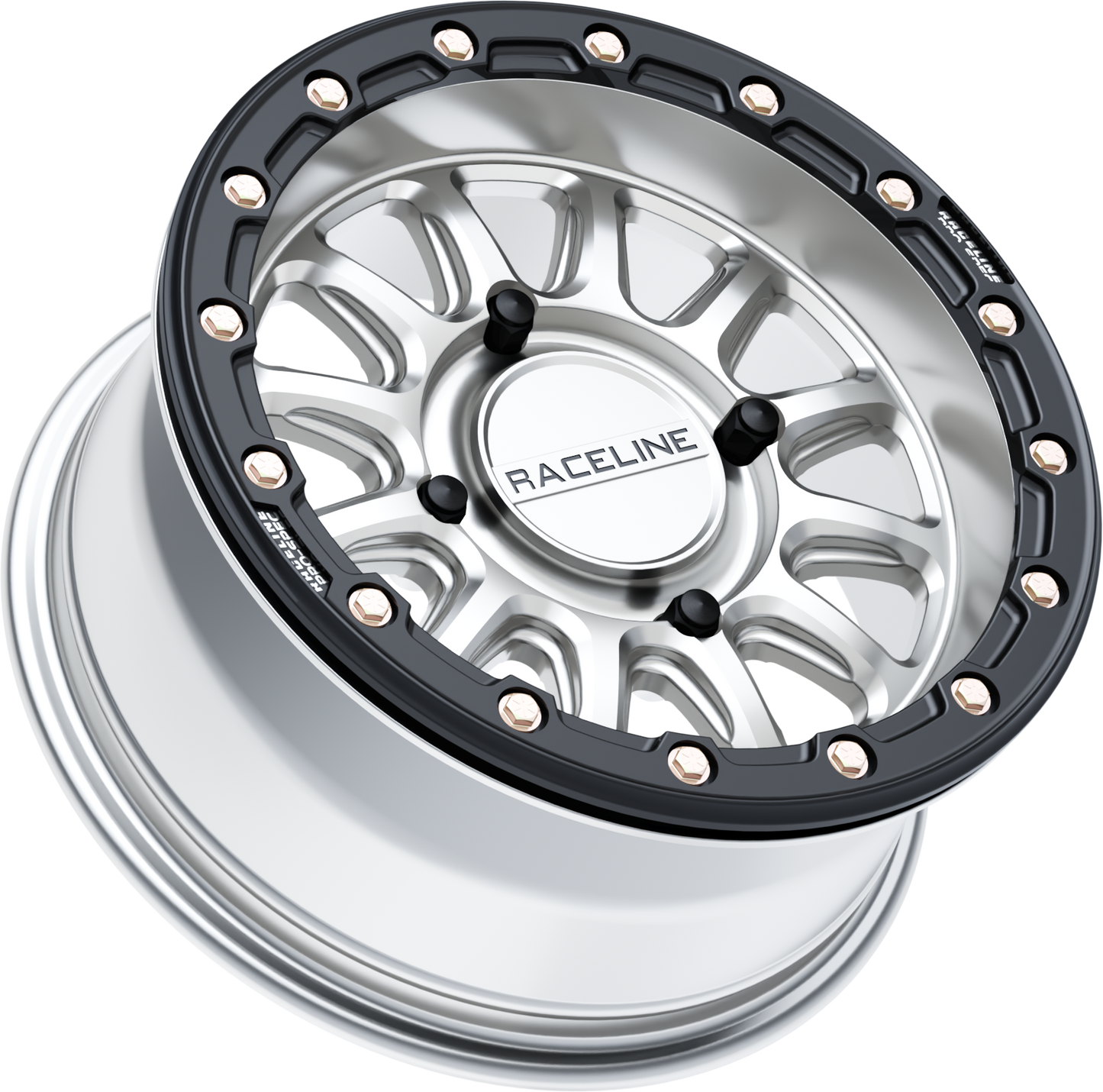 Alpha Hyper Wheel 4/137 Hyper Silver/Blk 15x7 (+10mm)