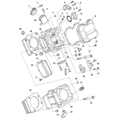 Polaris Ranger Rocker Cover Gasket, Genuine OEM Part 3085074, Qty 1