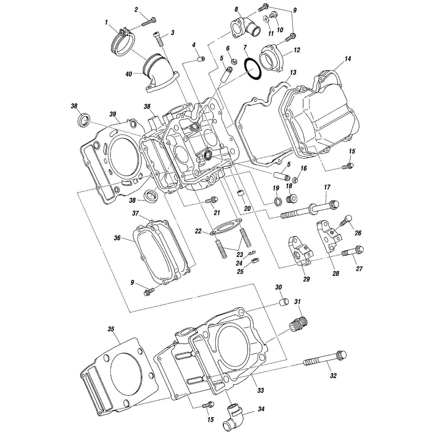 Polaris Ranger Rocker Cover Gasket, Genuine OEM Part 3085074, Qty 1