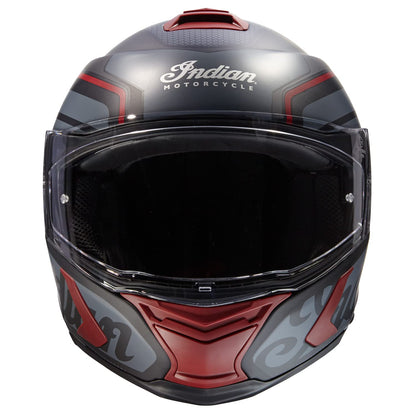 Indian Motorcycle Full Face Modular Helmet with Flip Up Dual Sunvisor for Adults, Matte Black, Bluetooth Compatible, Quick Release Strap, DOT Approved Helmet, for Men and Women, XS - 286089501