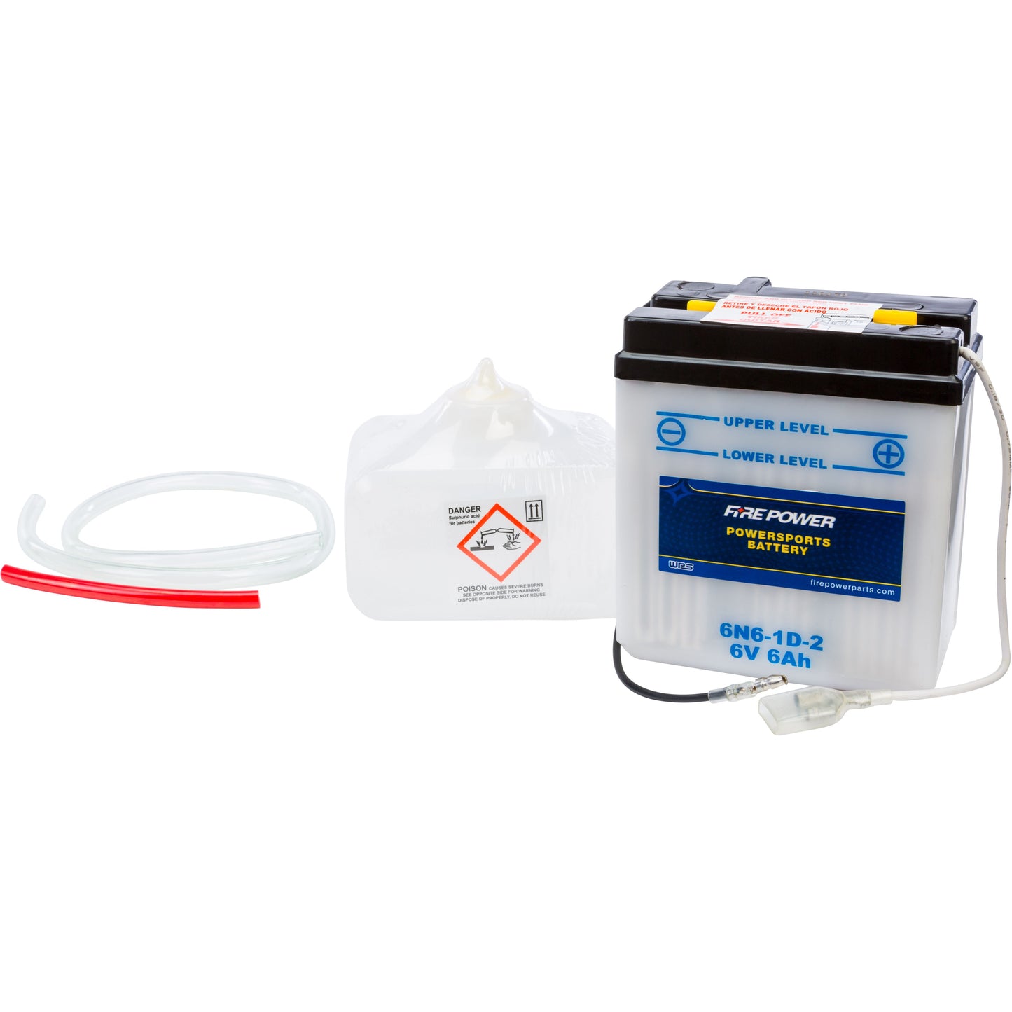 Battery W/Acid 6n6 1d 2 6v