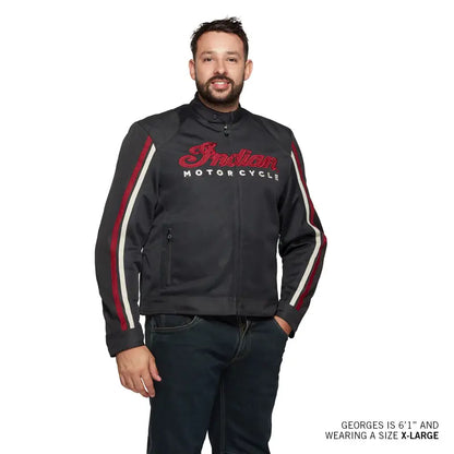 Indian Motorcycle Men's Milestone Mesh Jacket, Black 2833392