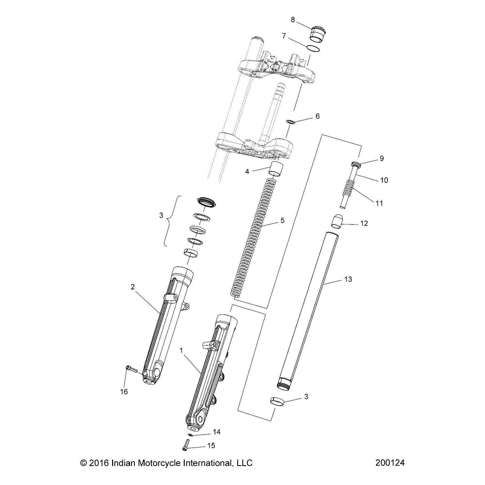 
                      
                        Indian Motorcycle Slider Leg Kit, Right, Genuine OEM Part 2205811, Qty 1
                      
                    