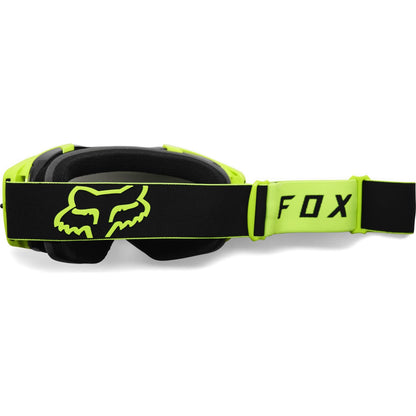 Fox Racing Vue Motocross Goggle, STRAY Yellow/Black - Clear Lens