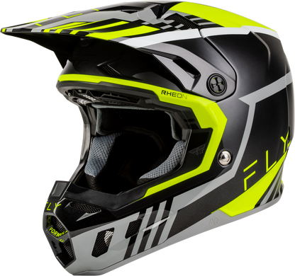 Youth Formula Cc Strike Helmet Grey/Black/Hi Vis Yl