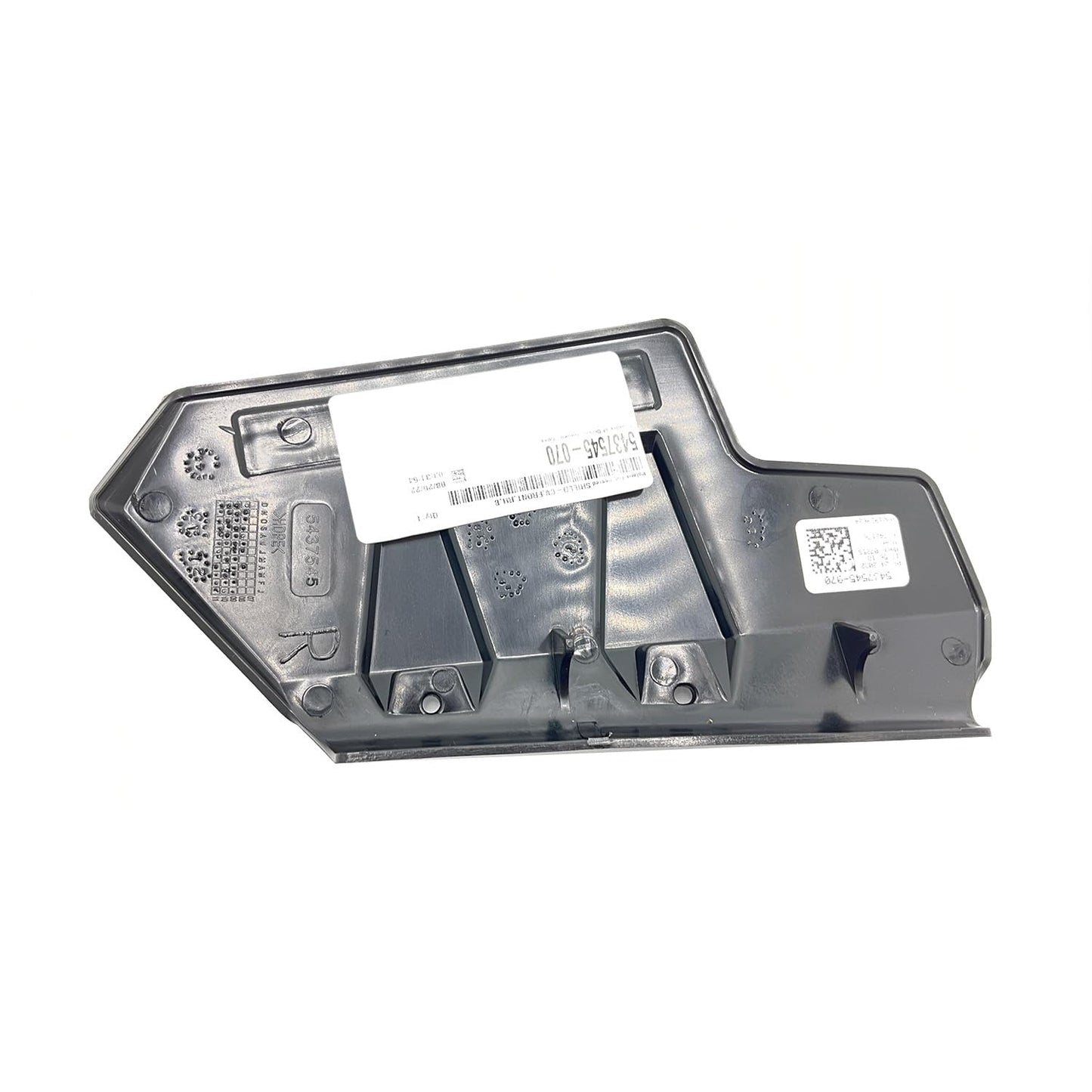 Polaris Ranger CV Shield, Front, Right, Gloss Black, Genuine OEM Part 5437545-070, Qty 1