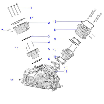 Indian Motorcycle Base Gasket, Front, Genuine OEM Part 5813879, Qty 1